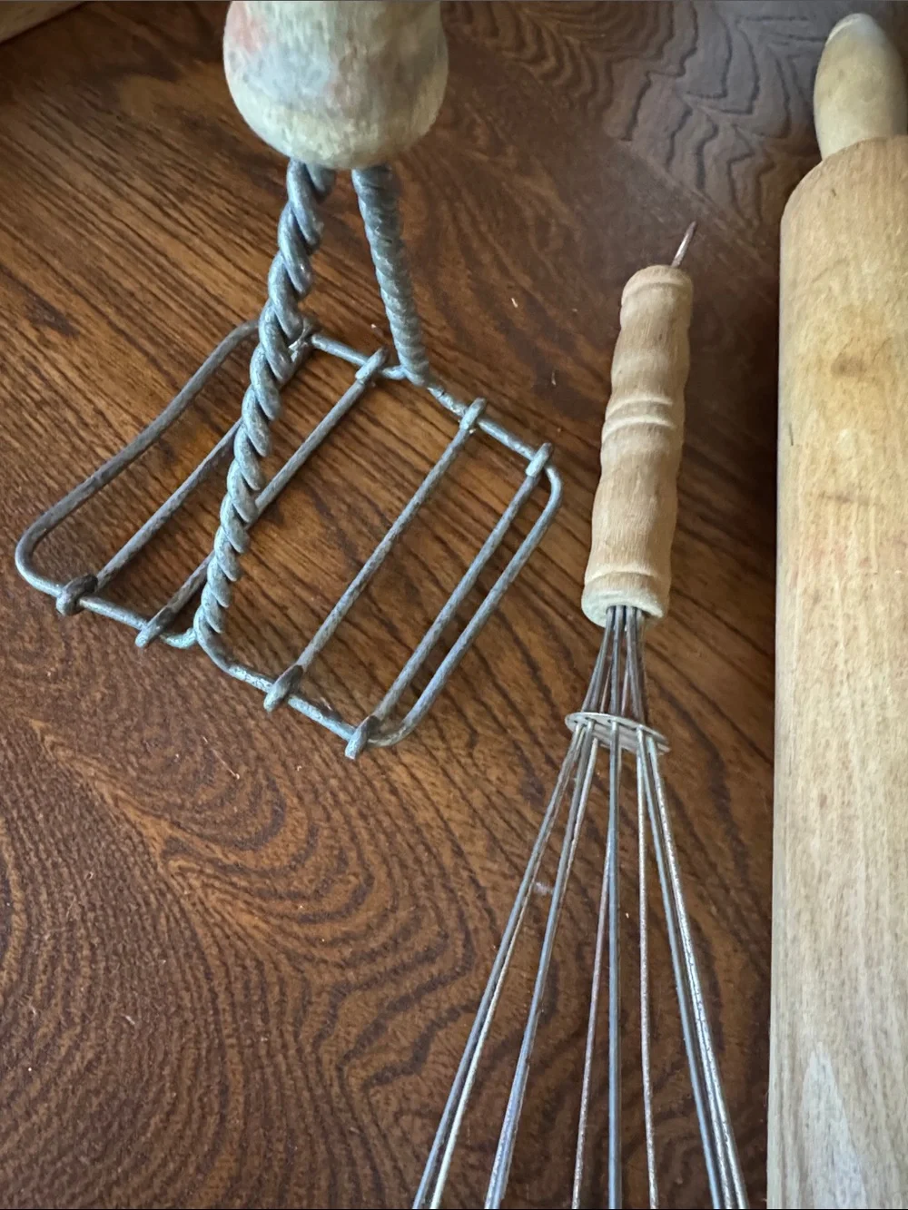 Rustic Primitife Farmhouse Wooden Kitchen hand tools for use or display